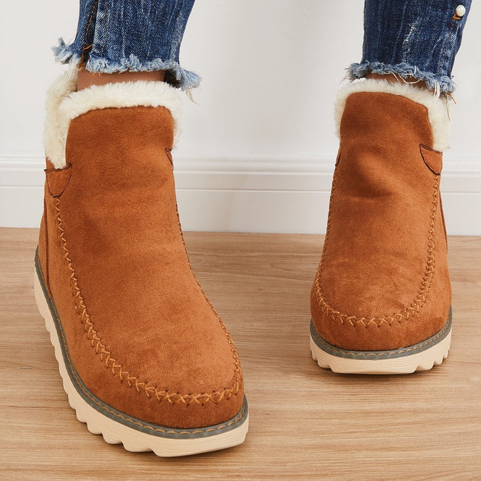 Brévane | Femme Bottines Fourrées Hiver Suédées — vue 5