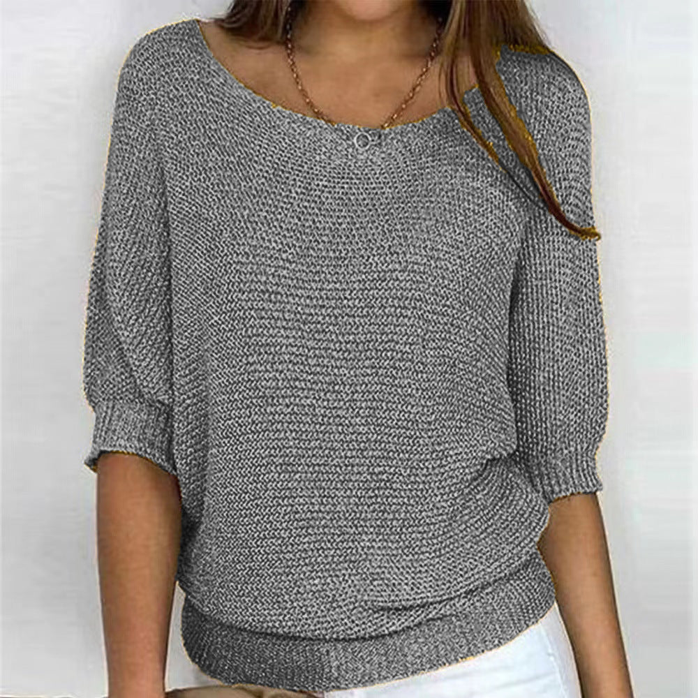 Ingrid | Women's V-Neck Long Sleeve Knit Sweater - Image 2