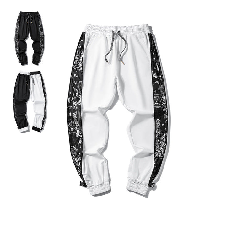 Kelvran | Homme Pantalon Jogging Bandana Streetwear - White - Image 1