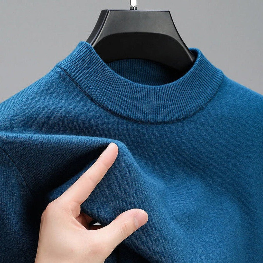Florent | Homme Pull Col Montant Maille Douce
