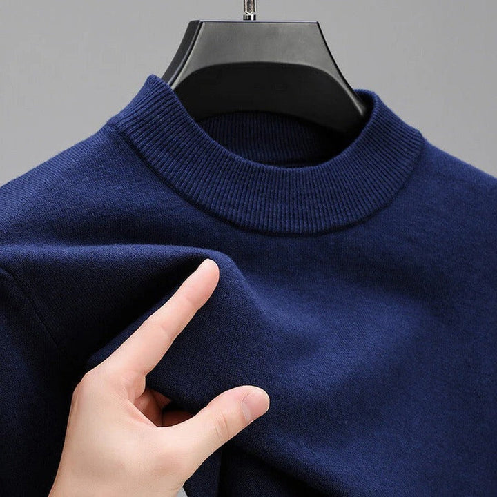 Florent | Homme Pull Col Montant Maille Douce