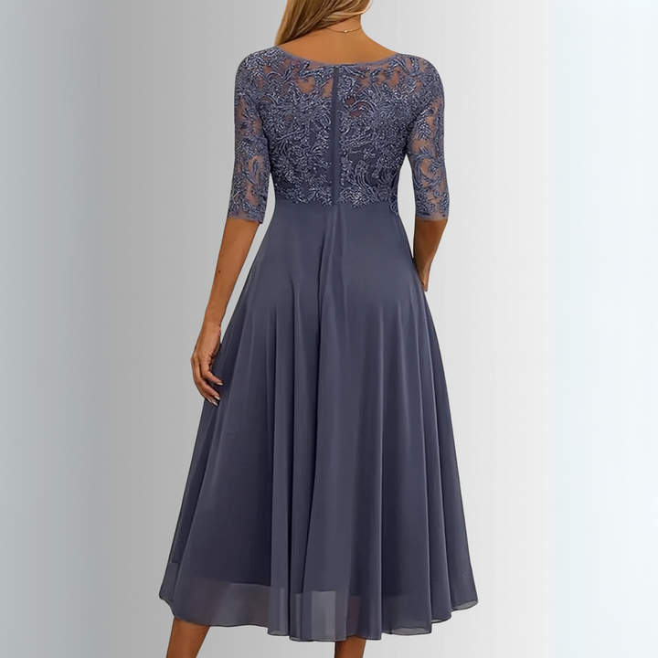 Lénore | Femme Robe de Soirée Dentelle Midi - Image 6