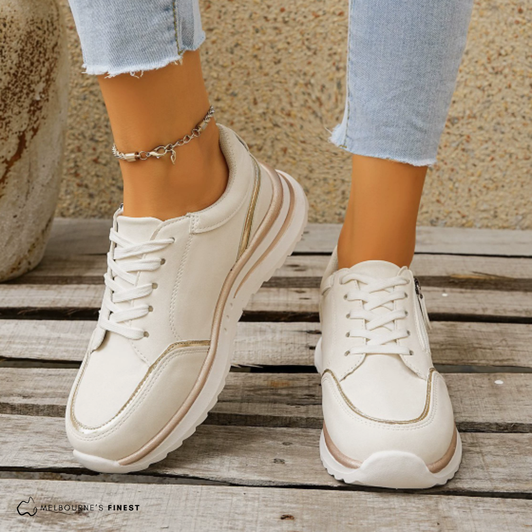 Loriève | Basket Femme Confort Lacets et Zip - Image 2