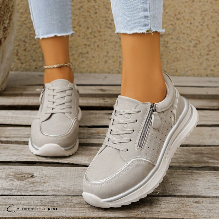 Loriève | Basket Femme Confort Lacets et Zip - Image 3