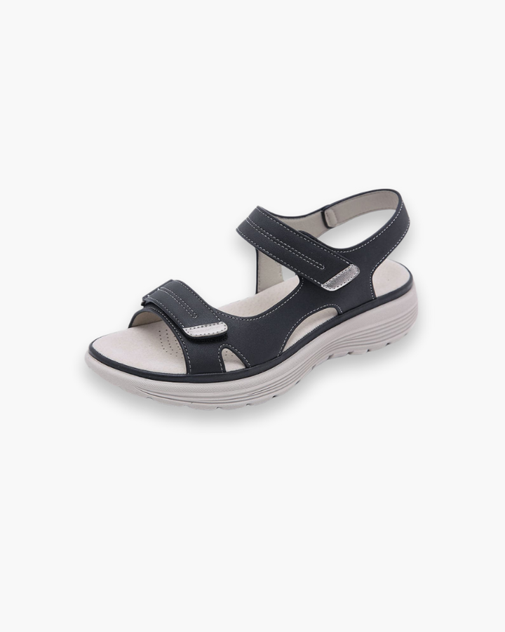Loriève | Sandales Femme à Scratch Semelle Légère - Navy - Image 1