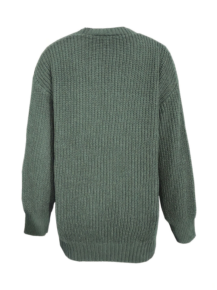 Lorvaine | Gilet en Maille Femme Oversize Boutons - Image 7