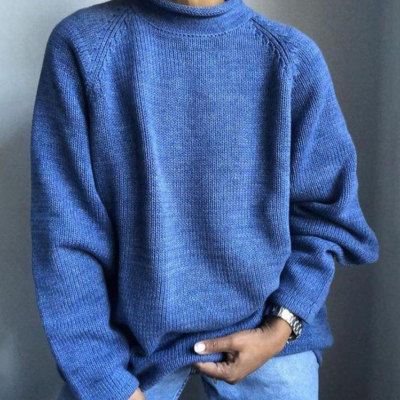 Lorvand | Pull Homme Col Montant Tricoté - Image 1