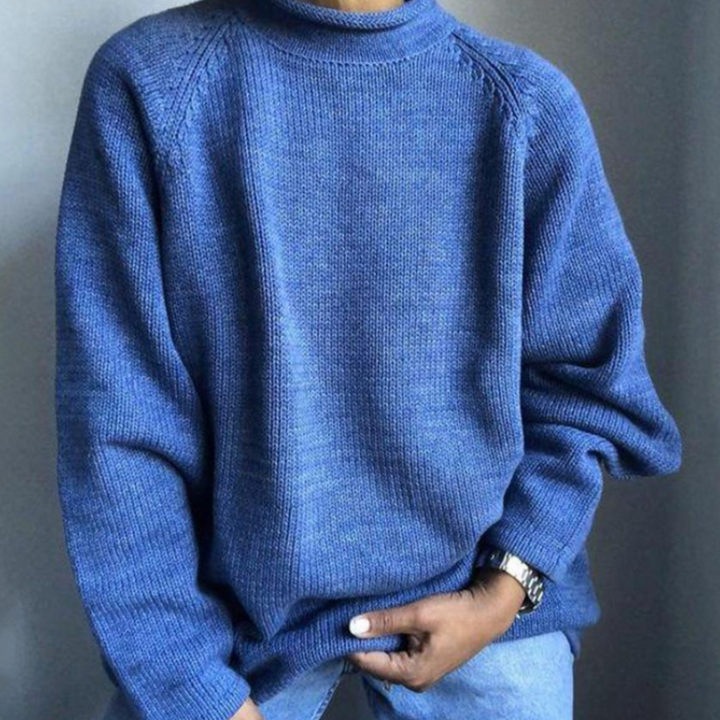 Lorvand | Pull Homme Col Montant Tricoté - Image 1