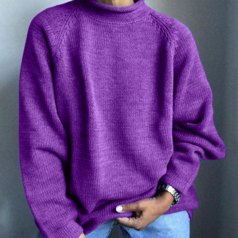 Lorvand | Pull Homme Col Montant Tricoté - Image 4