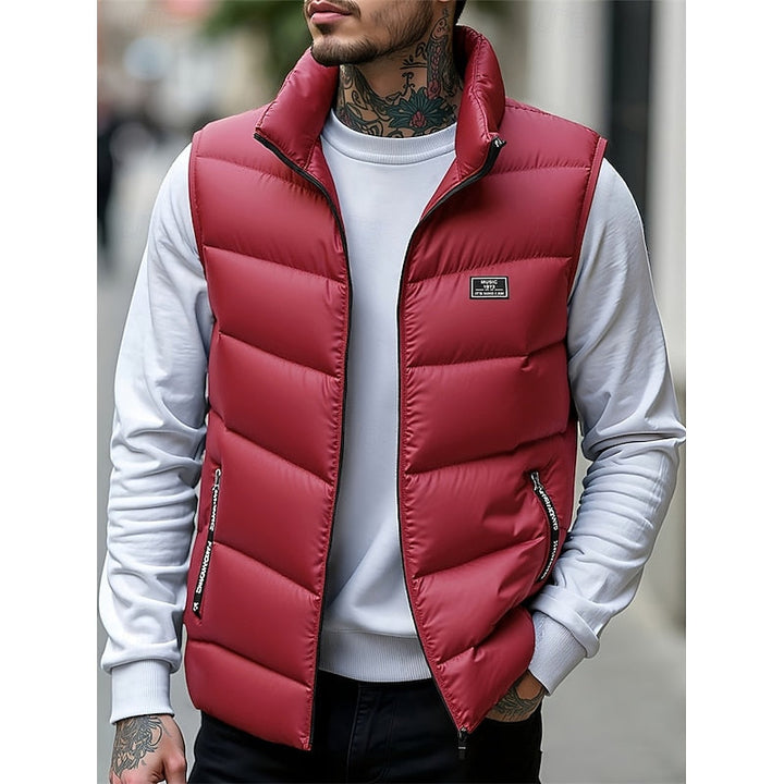 Lorvec | Homme Gilet Matelassé Sans Manches - Red - Image 1