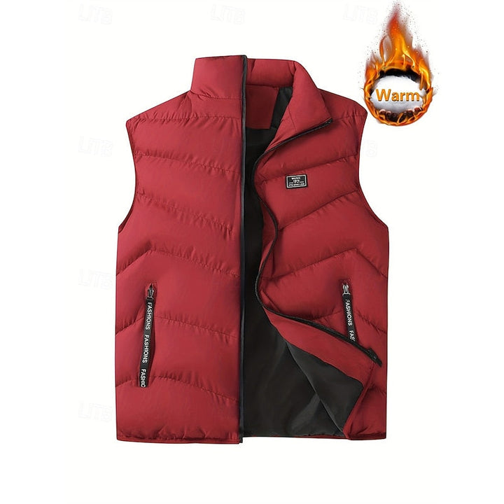 Lorvec | Homme Gilet Matelassé Sans Manches - Red - Image 2