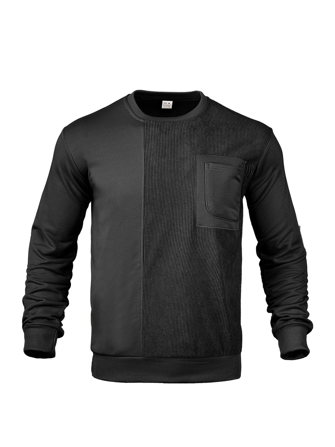 Lorvec | Sweat Col Rond Homme Poche Poitrine - Beige - Image 7