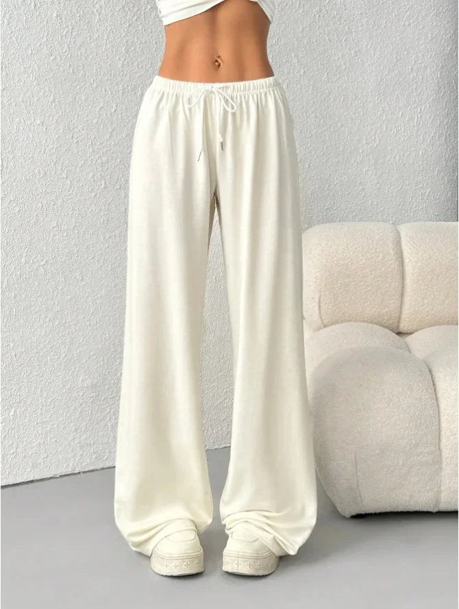 Lorvène | Femme Pantalon Large Jogging Ample - Light Brown - Image 5