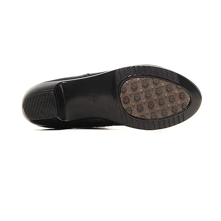 Élowande | Femme Bottes Mi-Mollet Talon Bloc - Black - Image 5