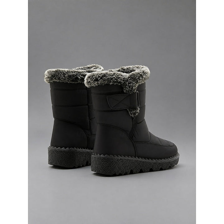 Élowarde | Bottes Neige Femme Imperméables Fourrées - Black - Image 9