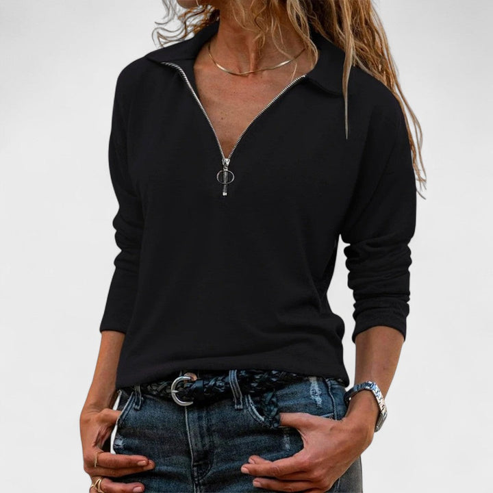 Léowen | Pull Femme Demi-Zip Col Polo - Image 6
