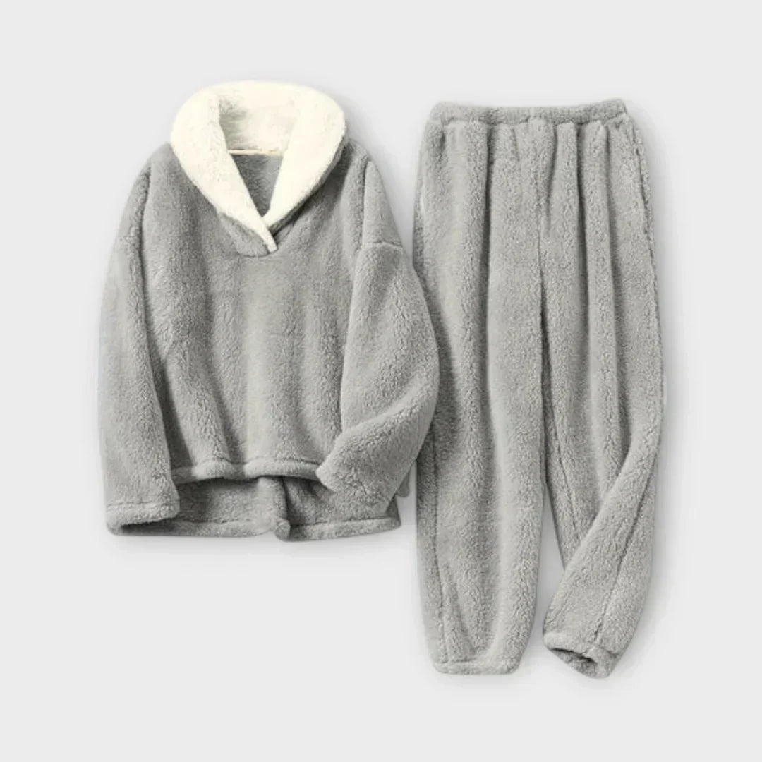 Élowïse | Ensemble Pyjama Polaire Femme Col Sherpa - Image 1