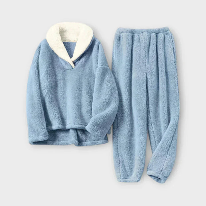 Élowïse | Ensemble Pyjama Polaire Femme Col Sherpa - Image 2