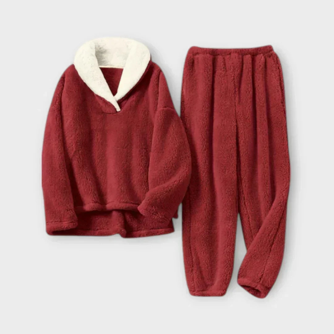 Élowïse | Ensemble Pyjama Polaire Femme Col Sherpa - Image 4