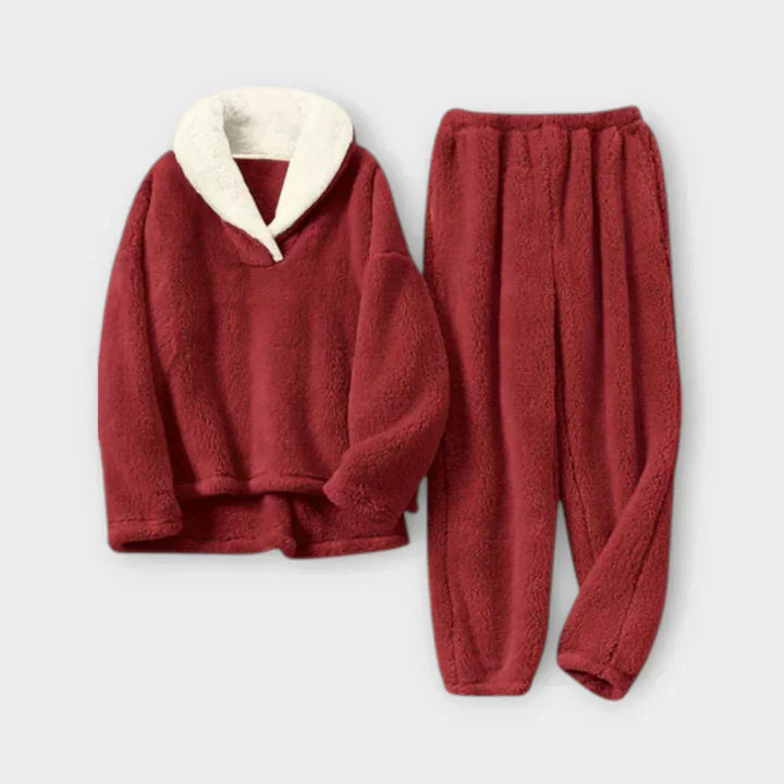 Élowïse | Ensemble Pyjama Polaire Femme Col Sherpa - Image 4