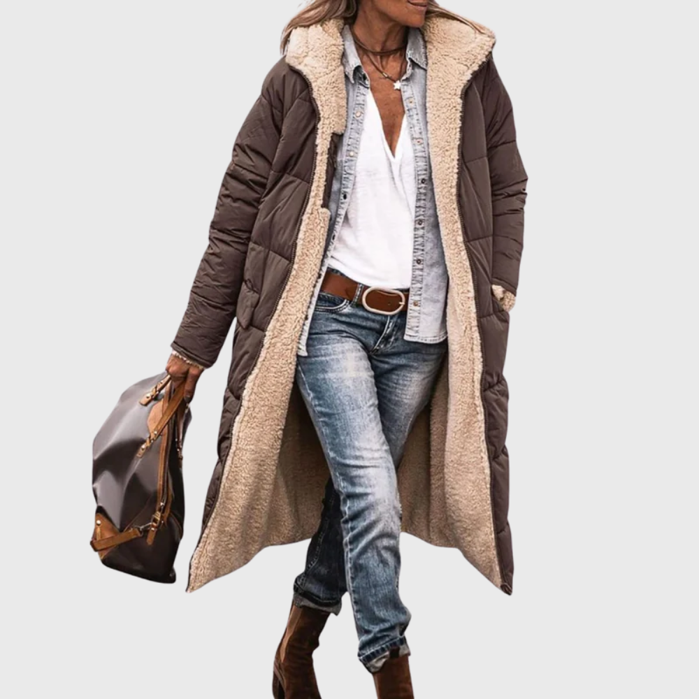Lucinda | Women's Reversible Hooded Puffer Coat - Image 2