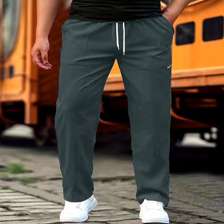 Lévand | Homme Pantalon Chino Coupe Droite - Black - Image 2