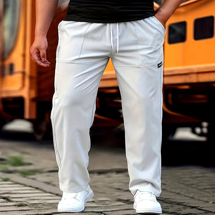 Lévand | Homme Pantalon Chino Coupe Droite - Black - Image 8