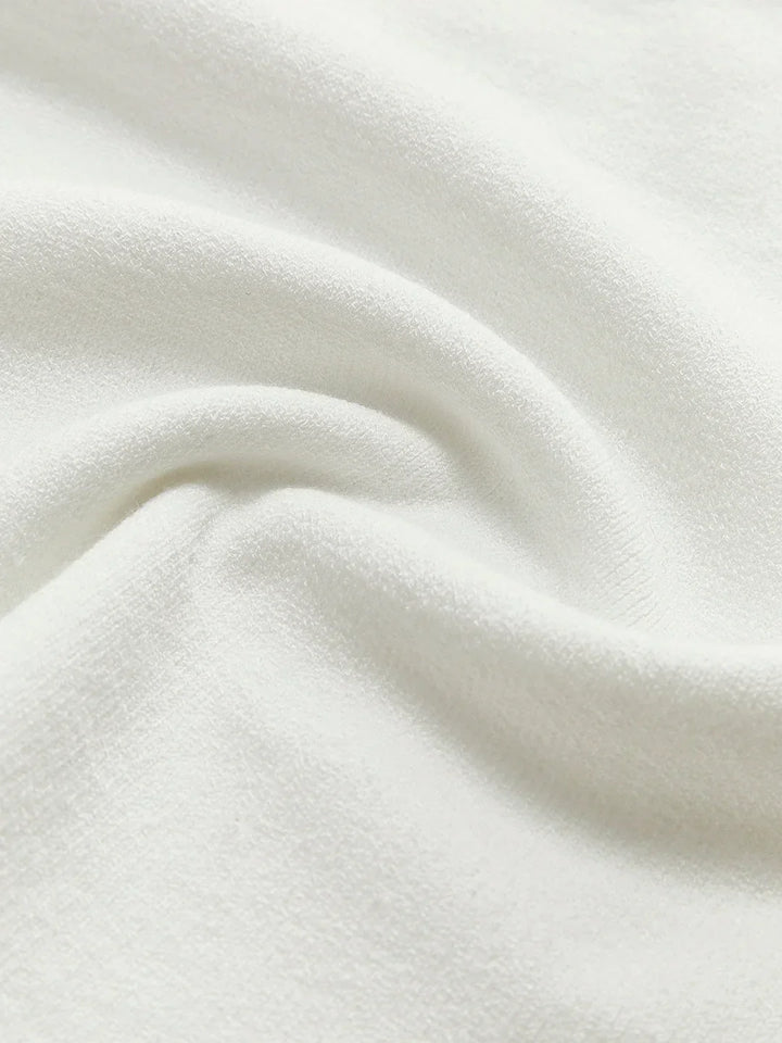Lévane | Femme Pull Épaules Dénudées Côtelé - White - Image 8