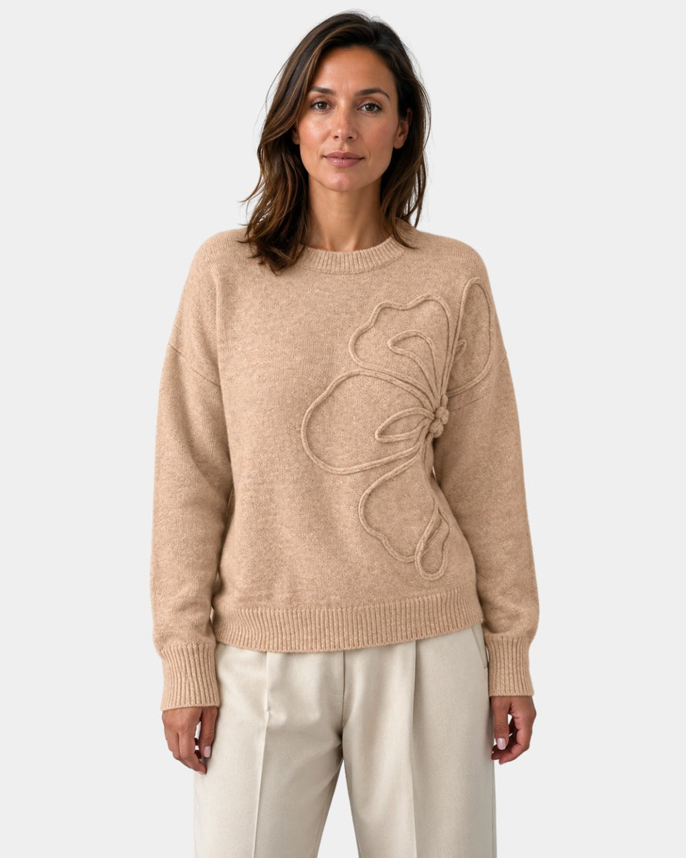 Élvorne | Pull Femme Motif Tricoté - Image 2