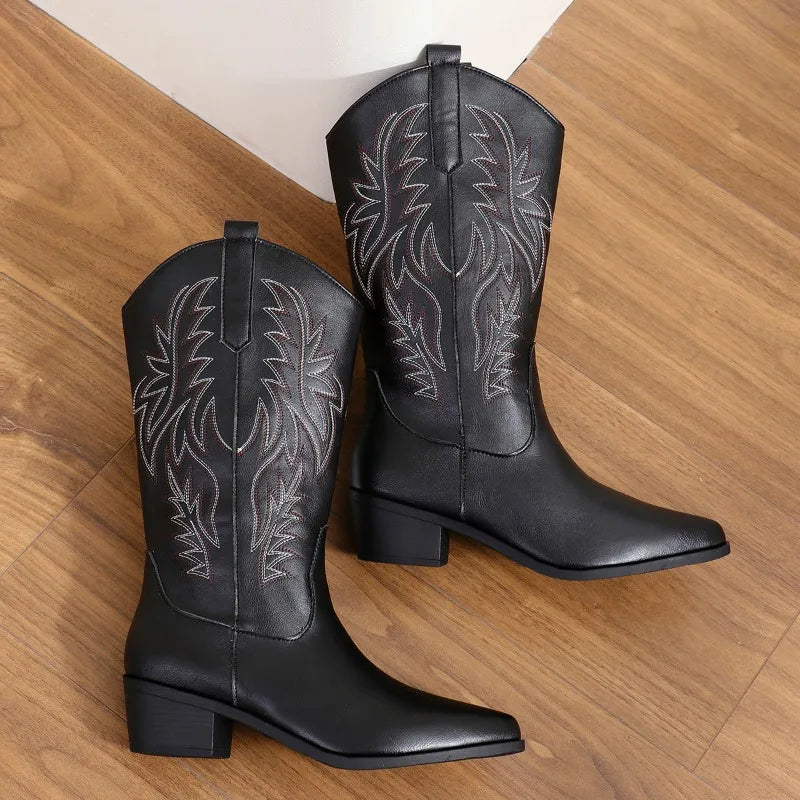 Maxine | Women's White Western Boots - Image 2