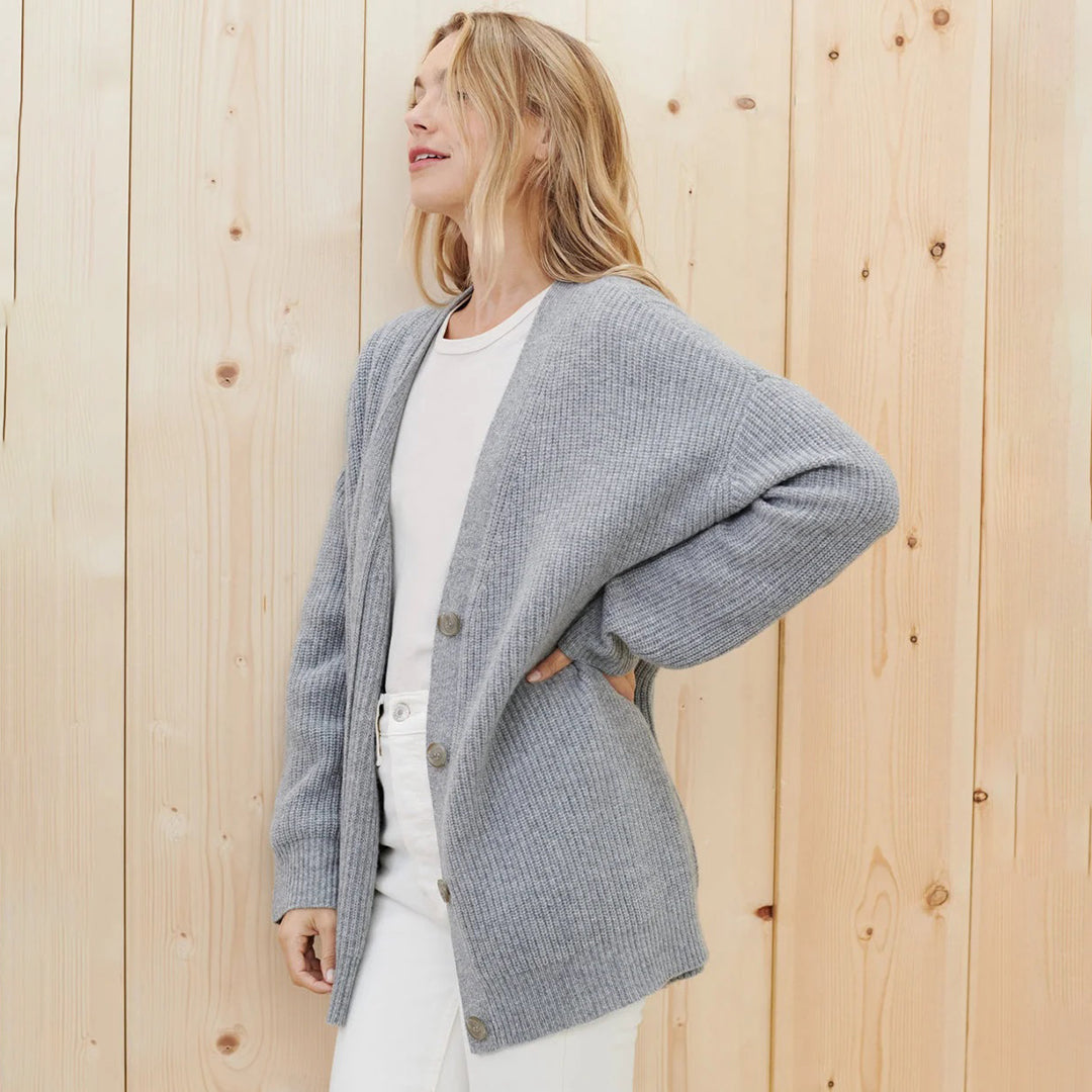 Melvaine | Cardigan Femme Oversize Col V - Black - Image 11