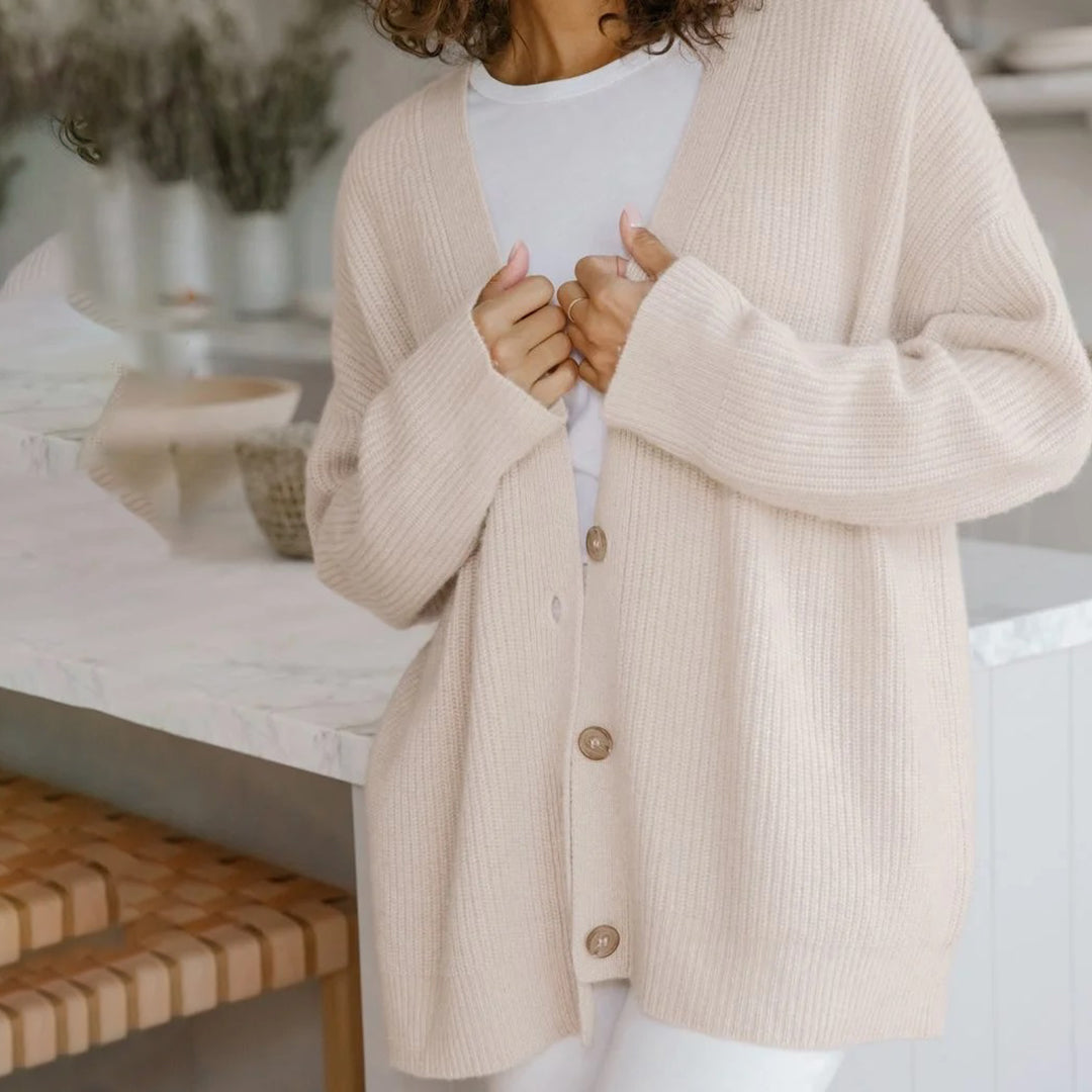 Melvaine | Cardigan Femme Oversize Col V - Black - Image 16