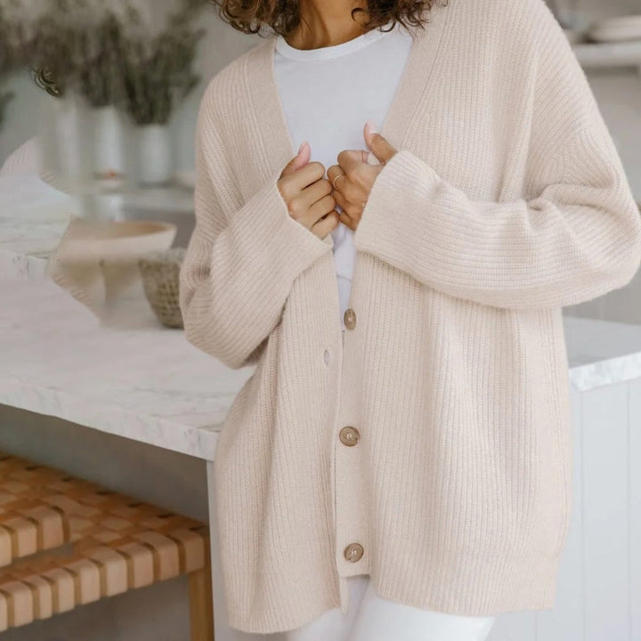 Melvaine | Cardigan Femme Oversize Col V - Black - Image 16