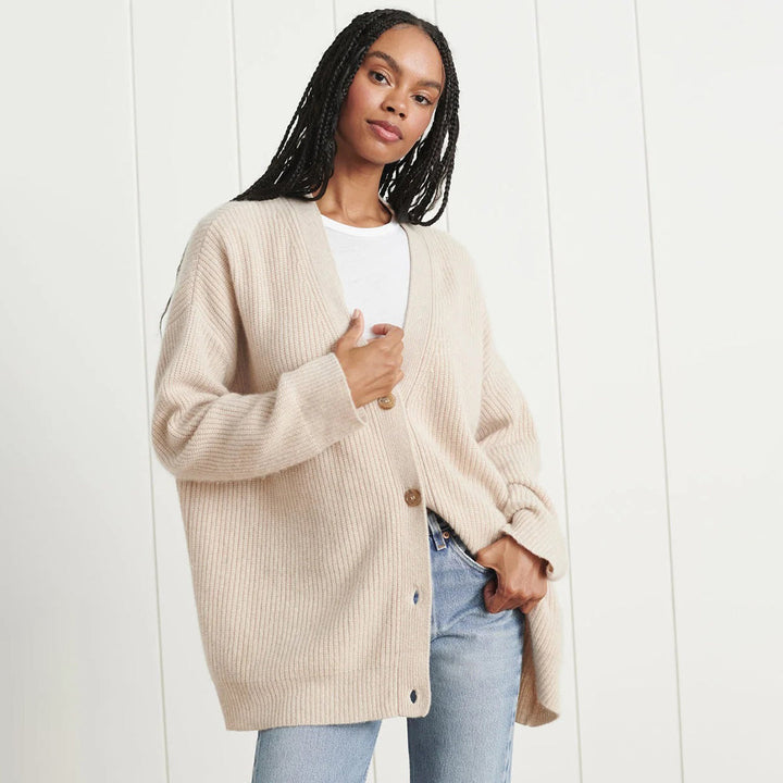 Melvaine | Cardigan Femme Oversize Col V - Black - Image 19