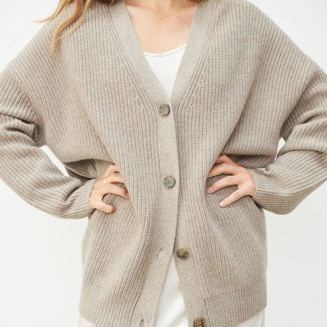 Melvaine | Cardigan Femme Oversize Col V - Black - Image 20