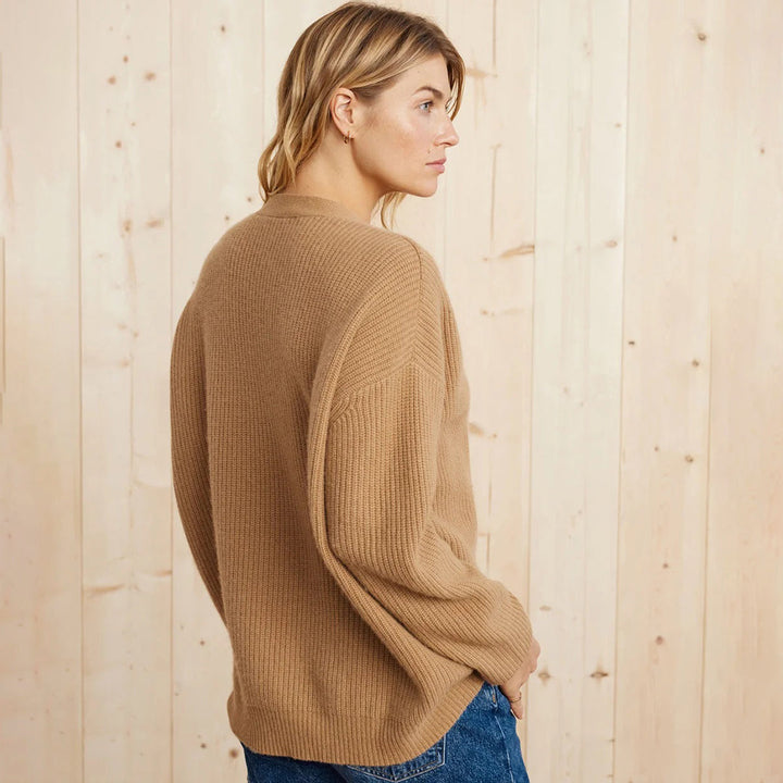 Melvaine | Cardigan Femme Oversize Col V - Black - Image 8