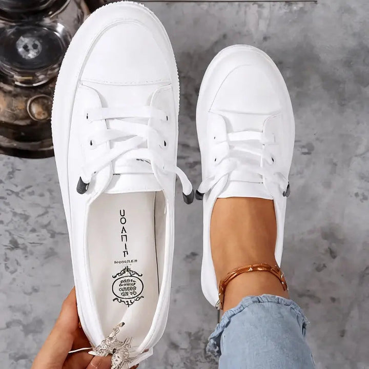 Melvane | Basket Blanche Femme Slip-on - White - Image 1
