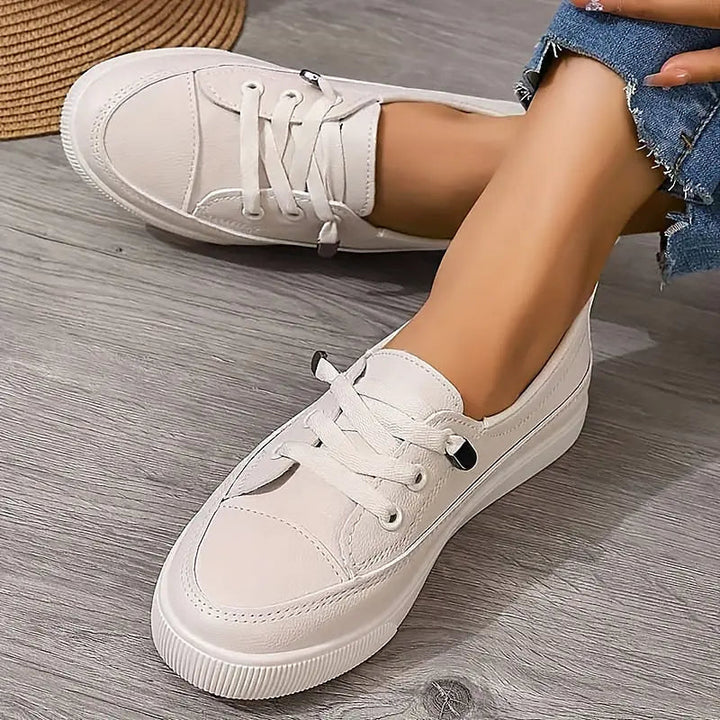 Melvane | Basket Blanche Femme Slip-on - White - Image 3