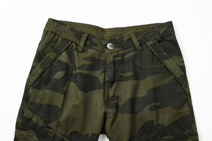 Mervald | Homme Pantalon Cargo Camouflage Multi-Poches - Green - Image 4