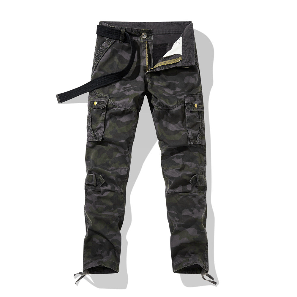 Mervald | Homme Pantalon Cargo Camouflage Multi-Poches - Green - Image 7