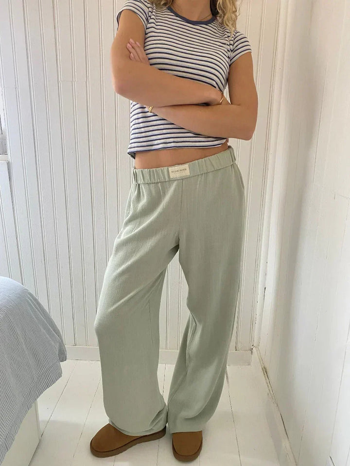 Milvane | Pantalon Femme Large Taille Élastique - Image 4