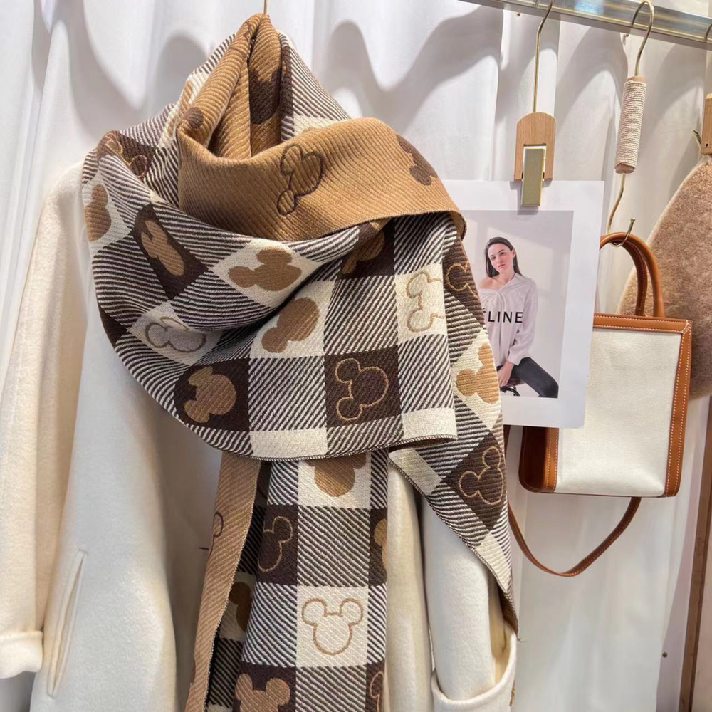 Mirella | Women's Reversible Plaid Fringe Scarf - Image 2