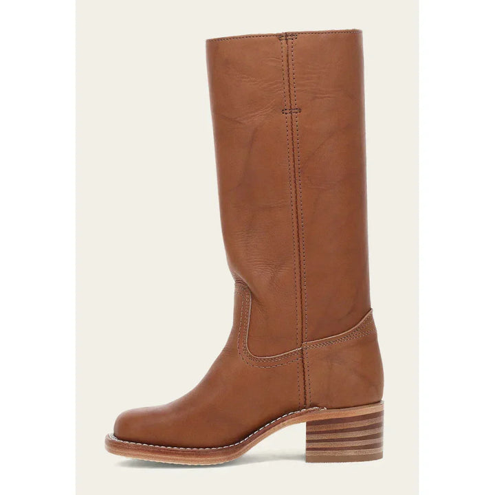 Morvaine | Bottes Campus Cuir Femme Talon Bloc - Camel - Image 10
