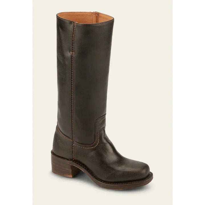 Morvaine | Bottes Campus Cuir Femme Talon Bloc - Camel - Image 14