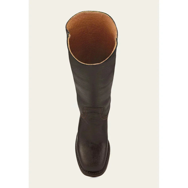 Morvaine | Bottes Campus Cuir Femme Talon Bloc - Camel - Image 15