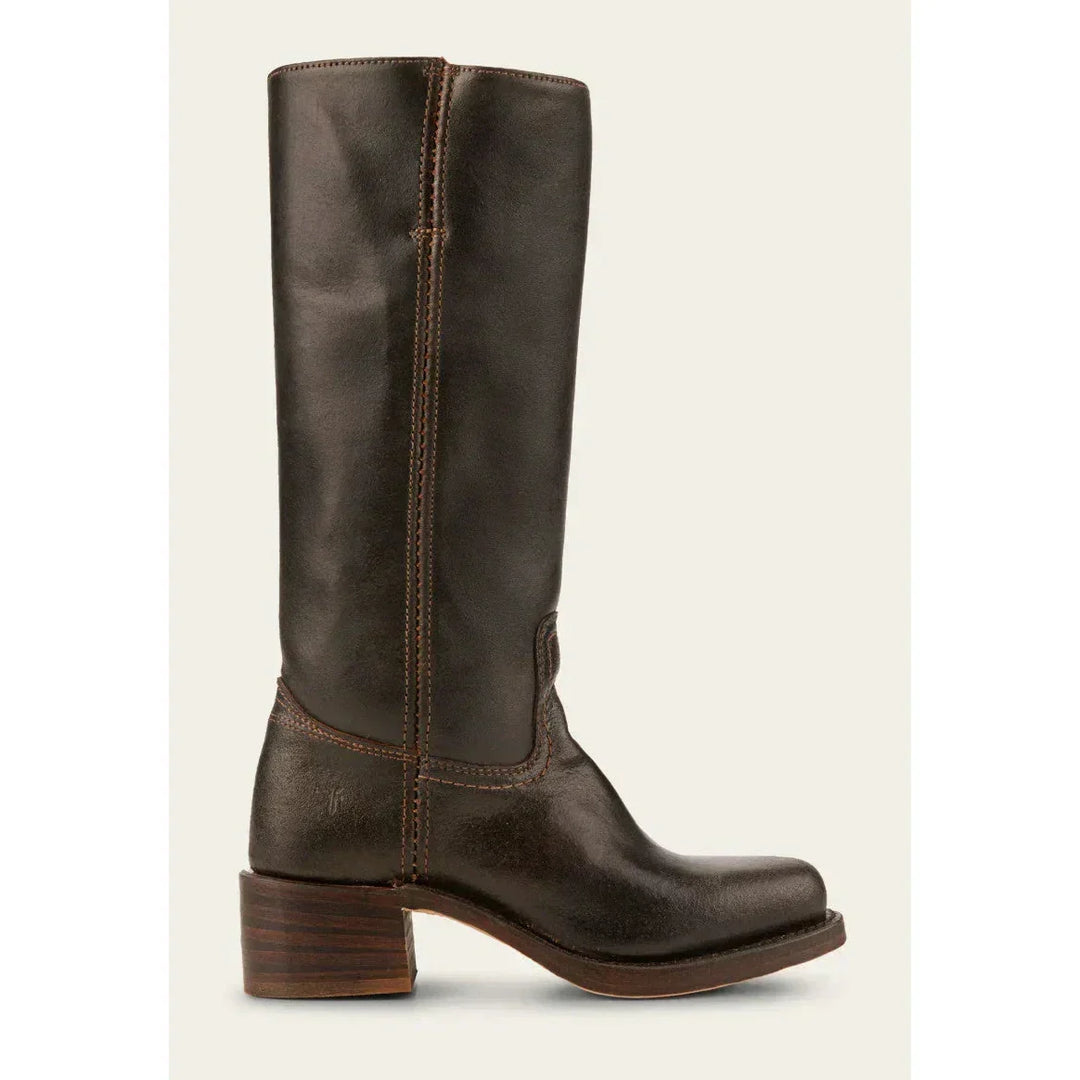 Morvaine | Bottes Campus Cuir Femme Talon Bloc - Camel - Image 16