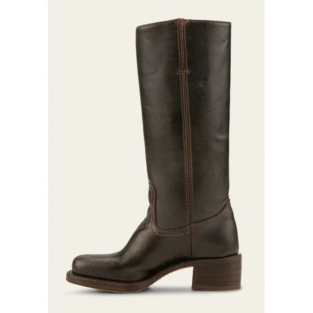 Morvaine | Bottes Campus Cuir Femme Talon Bloc - Camel - Image 18