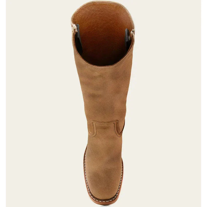 Morvaine | Bottes Campus Cuir Femme Talon Bloc - Camel - Image 4