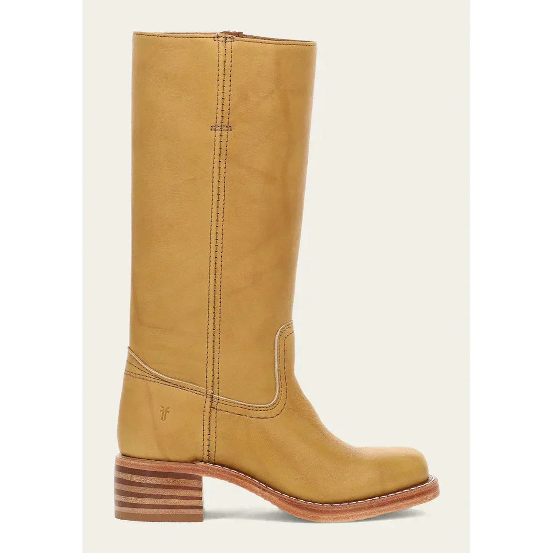 Morvaine | Bottes Campus Cuir Femme Talon Bloc - Camel - Image 6