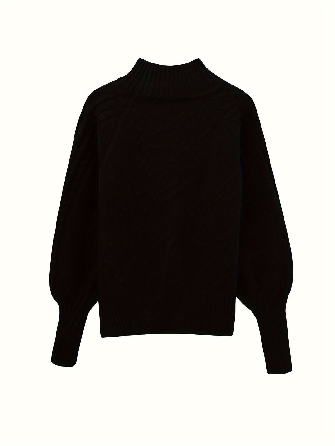 Nelvire | Pull Col Roulé Femme Torsadé Oversize - Green - Image 7